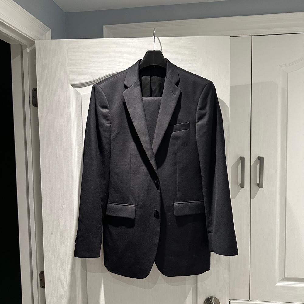 Banana Republic black suit